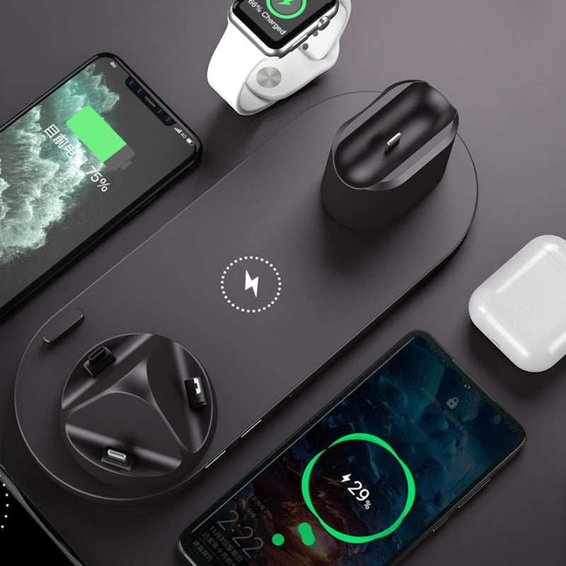6-in-1 Wireless Charging Station for iPhone, Apple Watch & AirPods