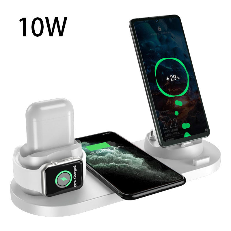 6-in-1 Wireless Charging Station for iPhone, Apple Watch & AirPods