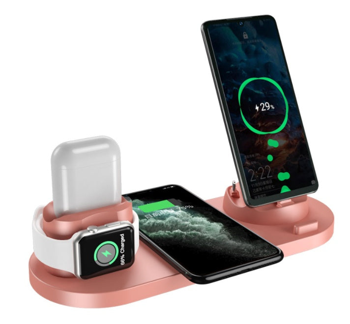 6-in-1 Wireless Charging Station for iPhone, Apple Watch & AirPods