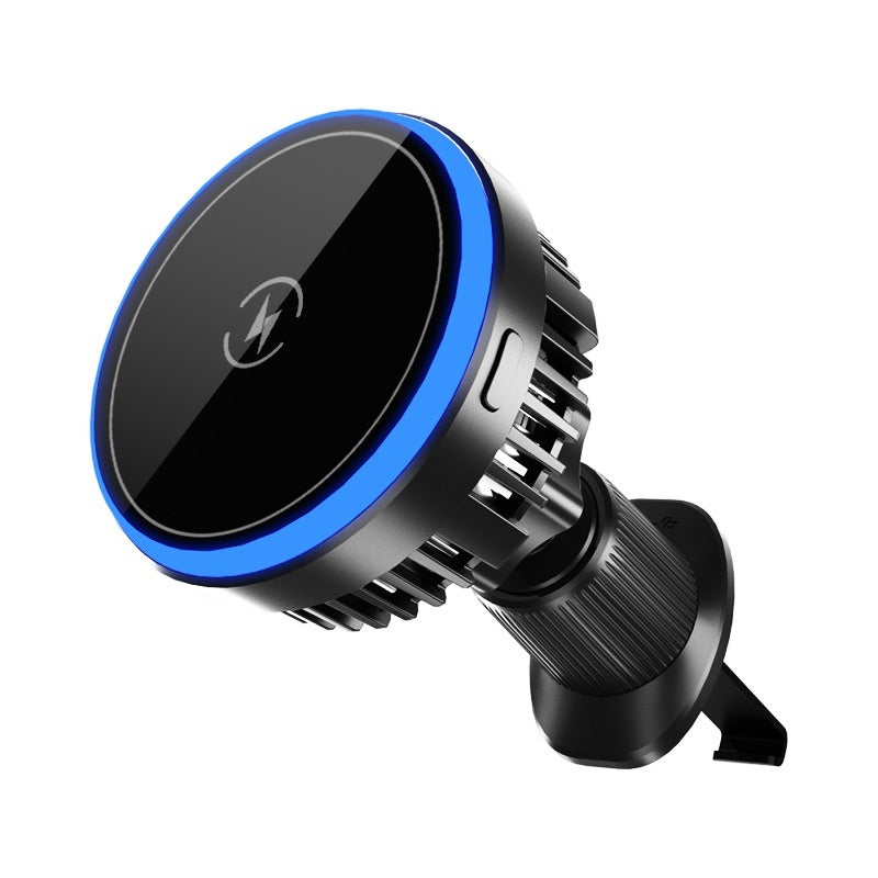 Magnetic Car Wireless Charger & Phone Mount (15W Fast Charge)
