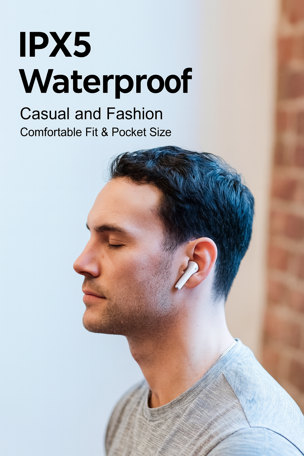 SOLVIX™ Airbuds Pro 5.4 – Wireless Bluetooth Earphones (White)