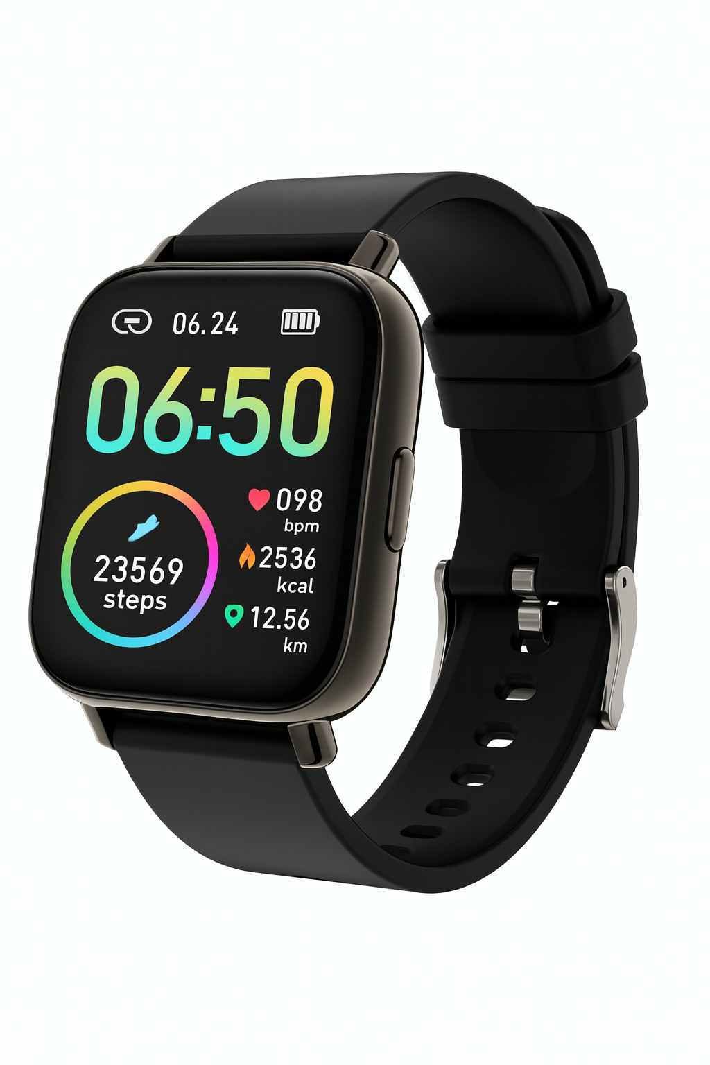 SOLVIX™ Smart Fitness Watch – Heart Rate, Blood Pressure, Sleep Monitor | 1.69” HD Display | IP68 Waterproof