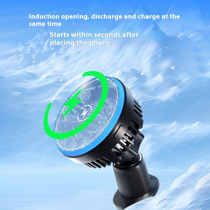 Magnetic Car Wireless Charger & Phone Mount (15W Fast Charge)
