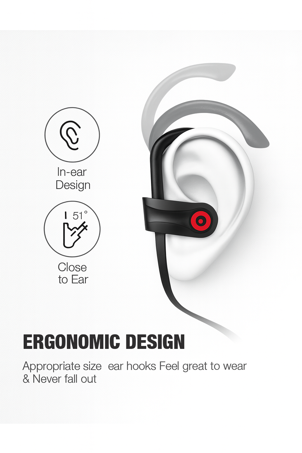 SOLVIX™ Wireless Sport Earbuds | Bluetooth 5.3 | IPX7 Waterproof | Long Battery Life