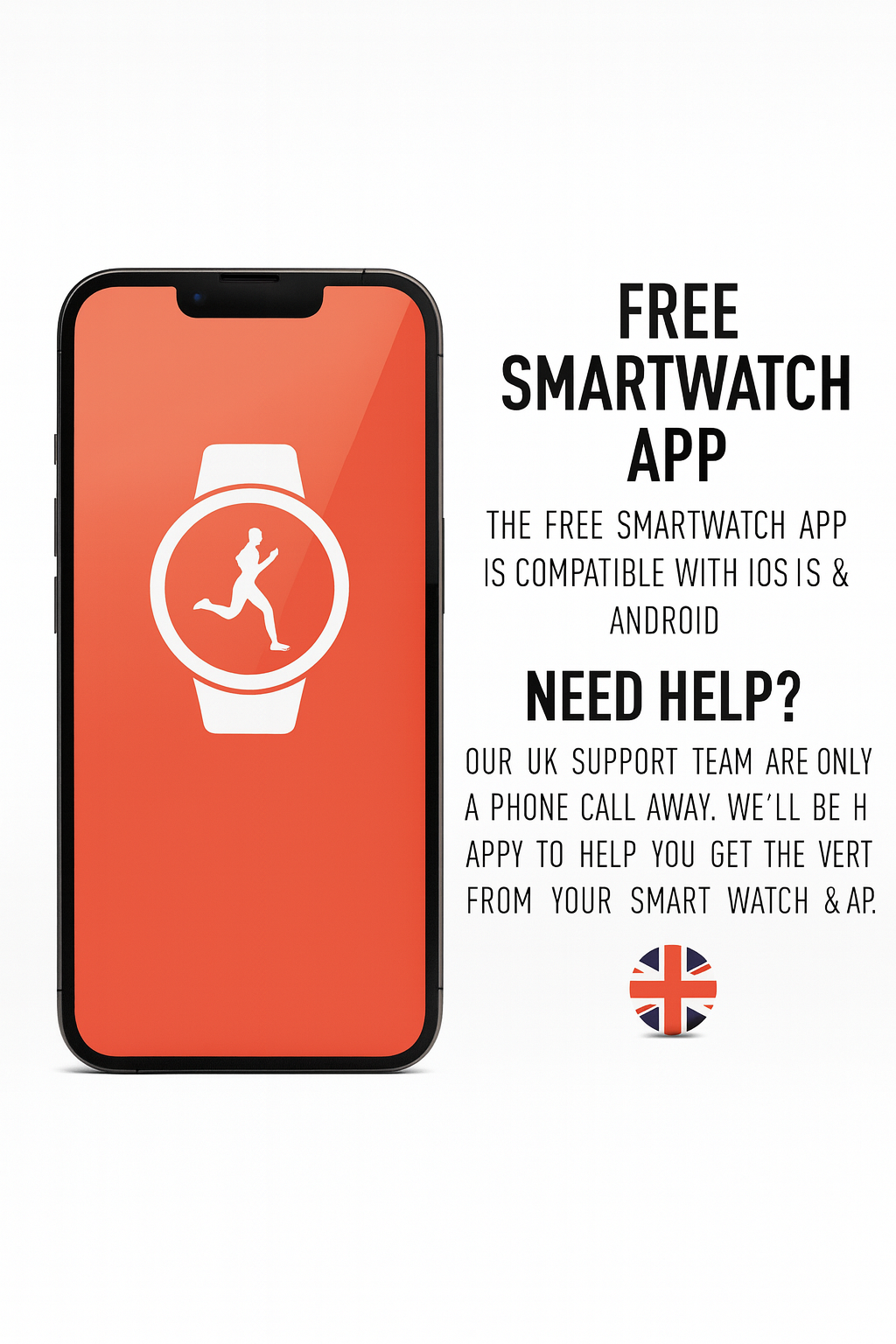 SOLVIX SmartFit™ Watch – Heart Rate, Steps, Notifications, Sleep Tracking