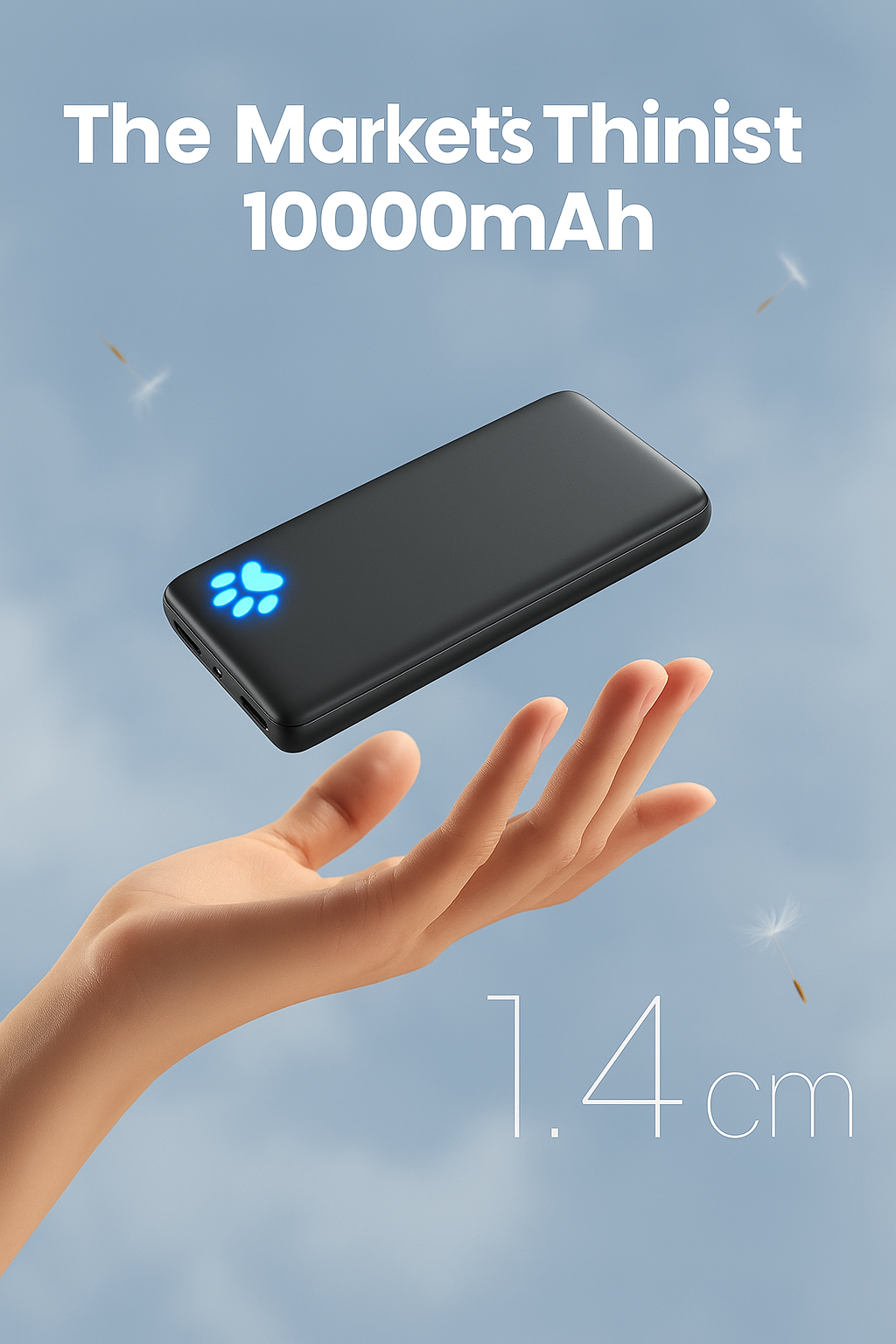 SOLVIX™ 10,000mAh Power Bank – Ultra-Slim Fast Charging | USB-C Input/Output | LED Indicator | Multiple Colours