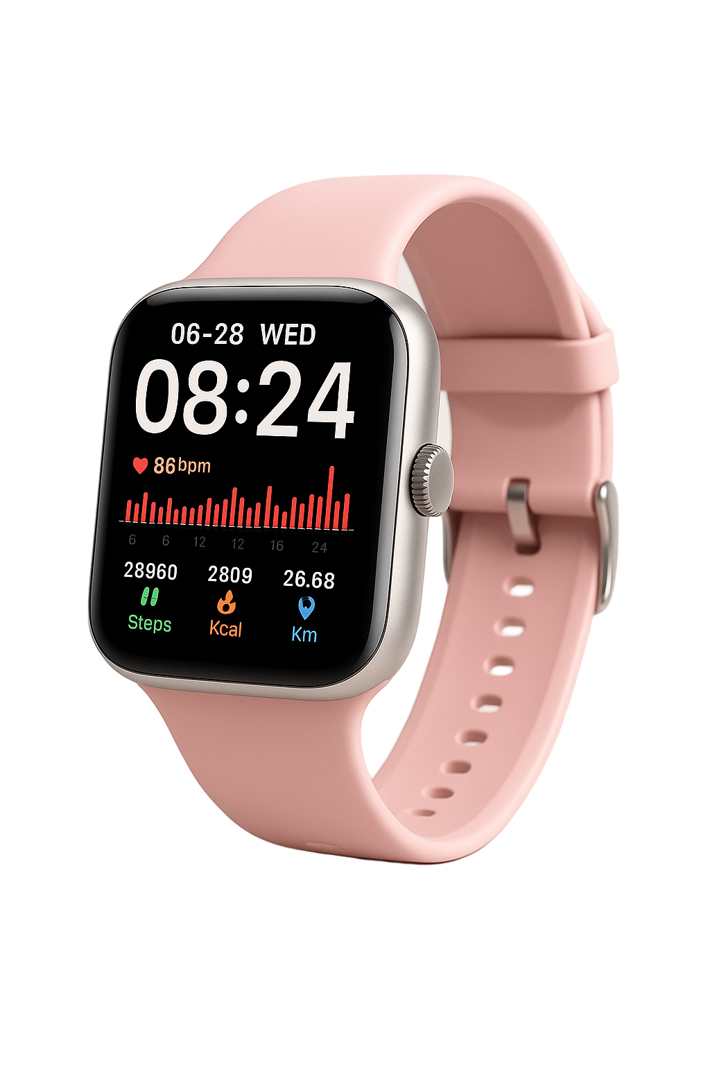 SOLVIX™ ActiveTrack 1.69” Smartwatch – 24 Sports Modes • Health Monitoring • IP68 Waterproof