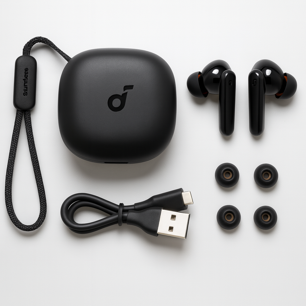 SOLVIX™ P20i BassBoost Earbuds – 30H Playtime + AI-Clear Calls