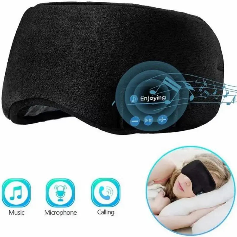 Bluetooth Sleep Eye Mask Headphones – Wireless Music Eye Mask for Deep Sleep