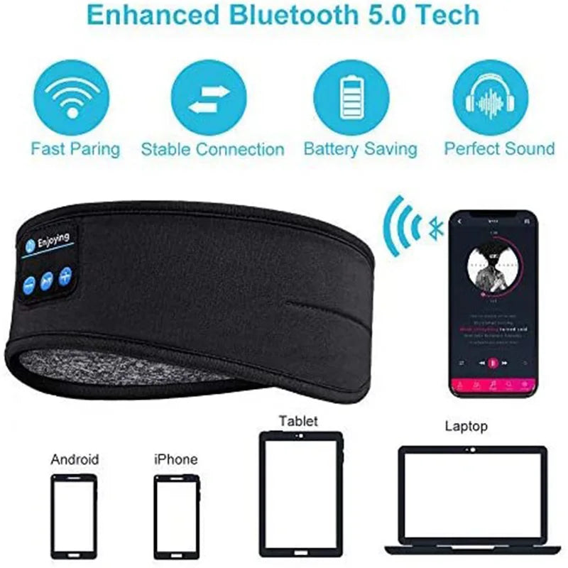 Bluetooth Sleep Headband Headphones – Wireless Sports & Sleeping Headband Bluetooth 5.0