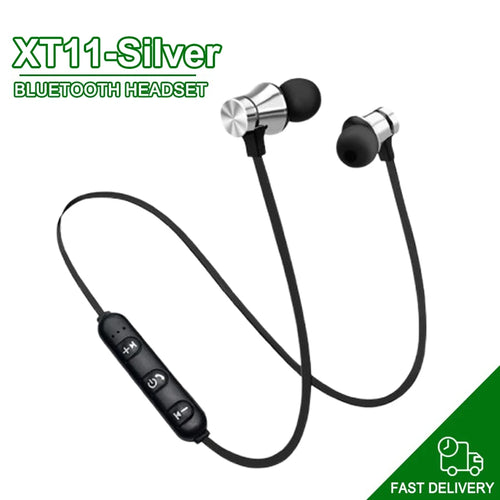 Magnetic Sports Headset Bluetooth HIFI Stereo Wireless Headphone with