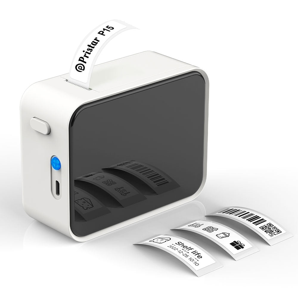 Wireless Bluetooth Label Printer | Mini Label Maker - Inkless Thermal